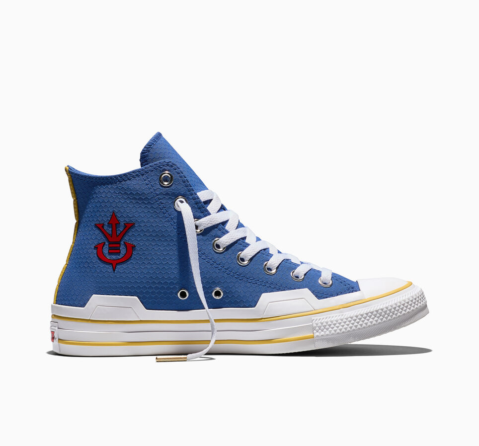 Converse x Dragon Ball Z Vegeta bleue et rouge