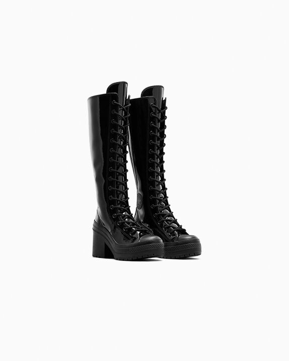 Chuck 70 De Luxe Heel XXHi Platform Patent Leather Black/Black/Black