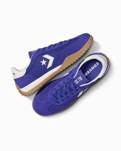 Run Star Trainer Indigo nuit/&Eacute;cru/Blanc, Angled View