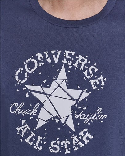 Broken Glass T-Shirt Converse Navy
