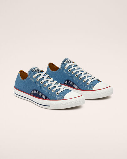 Chuck Taylor All Star Indigo Boro Blue/Vintage White, Angled View