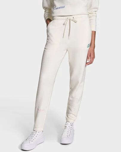 Chuck Taylor Script Joggers Converse Egret Multi, Front View