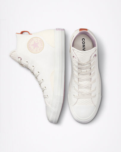 Chuck Taylor All Star Future Utility Vintage White/Egret, Top and Side View