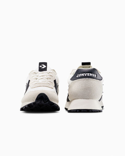 Converse Omega Trainer Vintage White/Black/Egret, Heel View