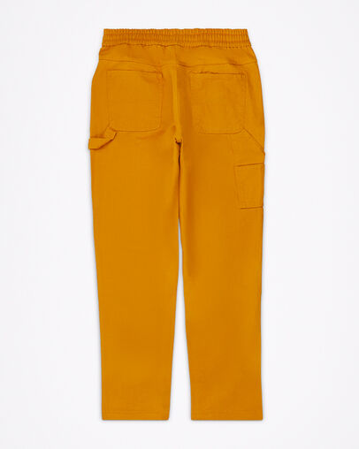 Pantal&oacute;n Easy Waist Carpenter Amarillo azafr&aacute;n, Back View
