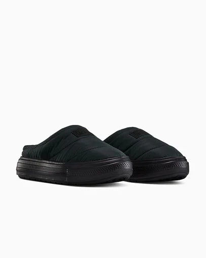 Chuck Taylor All Star Elements Mule Black/Black/Black, Top and Side View