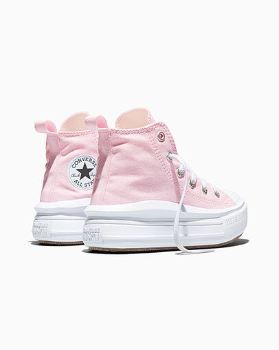 Chuck Taylor All Star Move Platform New Found Bloom/White/Black, Heel View