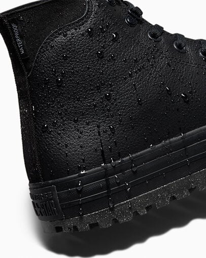 Chuck Taylor All Star City Trek Waterproof Boot Black/Blackblack, Detail Angle View