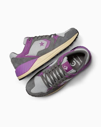 Converse Wave Trainer Low-Top Shoe Suede In Grey, Size 10 - A14218C