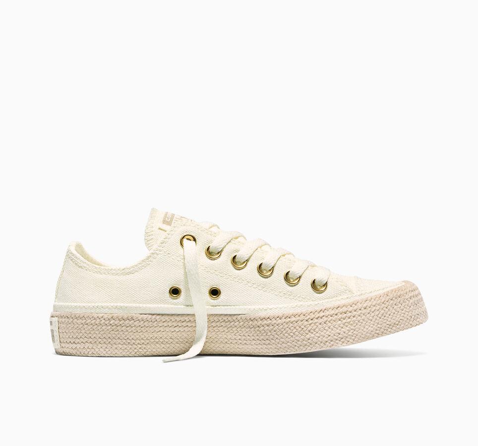 Chuck Taylor All Star Espadrille Egret/Papyrus/Gold