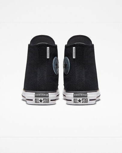 Chuck Taylor All Star Translucent Patch Black/White/Black, Heel View