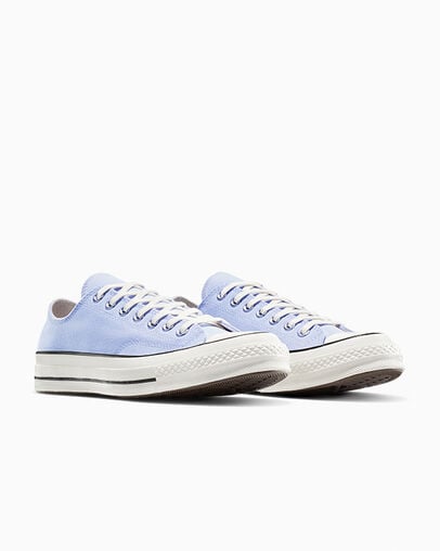 Chuck 70 Canvas Blueberry Ice/Egret/Black, Top and Side View