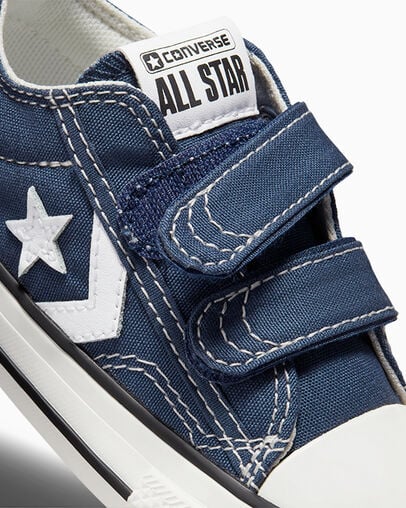 Star Player 76 Easy-On Canvas Navy/Vintage White/Egret, Detail Angle View
