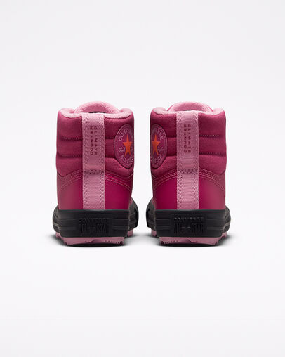 Chuck Taylor All Star Berkshire Boot Midnight Hibiscus/Black, Heel View