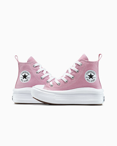Chuck Taylor All Star Move Platform Cliffside Rose/White/Black, Detail Angle View