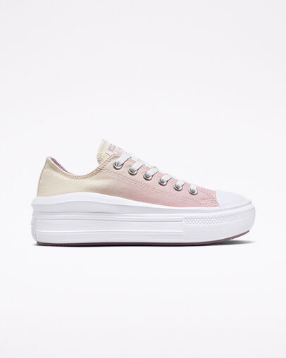 Chuck Taylor All Star Move Platform Ombre Egret/Pale Amethyst/White, Outer Side View