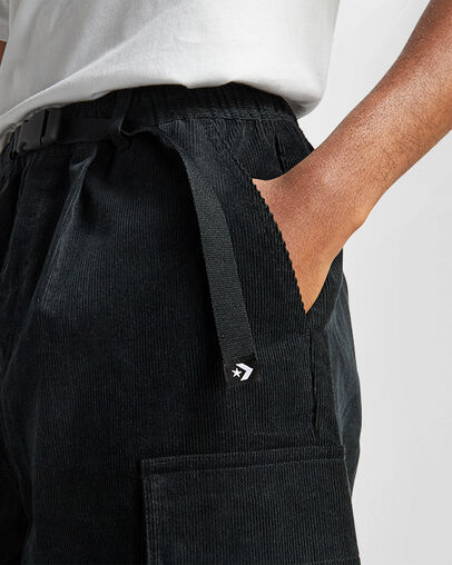 Corduroy Cargo Pant Converse Black, Detail View