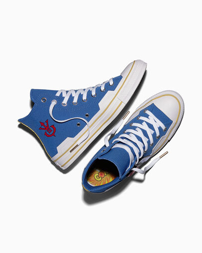 Converse Chuck Taylor All Star x Dragon Ball Z Vegeta Delft/High Risk Red, Angled View