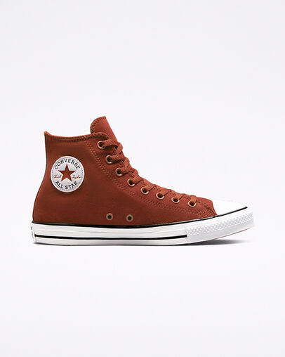 Converse Color Leather Chuck Taylor All Star Cedar Bark/Schwarz/Wei&szlig;, Outer Side View