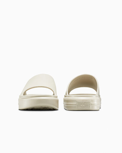 Converse Essential Slide Blanc papyrus/Blanc papyrus/Blanc papyrus, Heel View