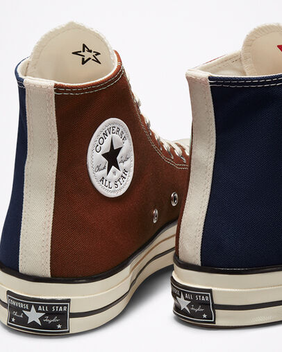 Chuck 70 Hybrid Texture Cedar Bark/Midnight Navy/Egret, Detail Angle View