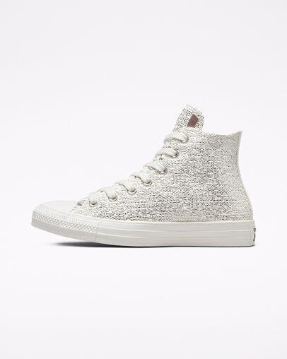 Chuck Taylor All Star Metallic Shimmer Vintage White/Silver, Inner Side View