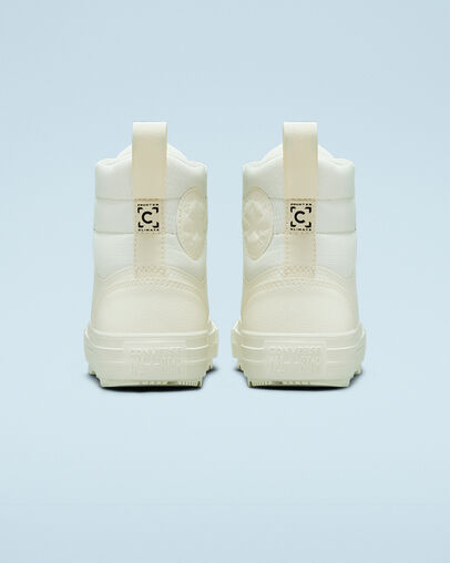 Chuck Taylor All Star Berkshire Boot Egret/Bold Mandarin/Egret, Heel View