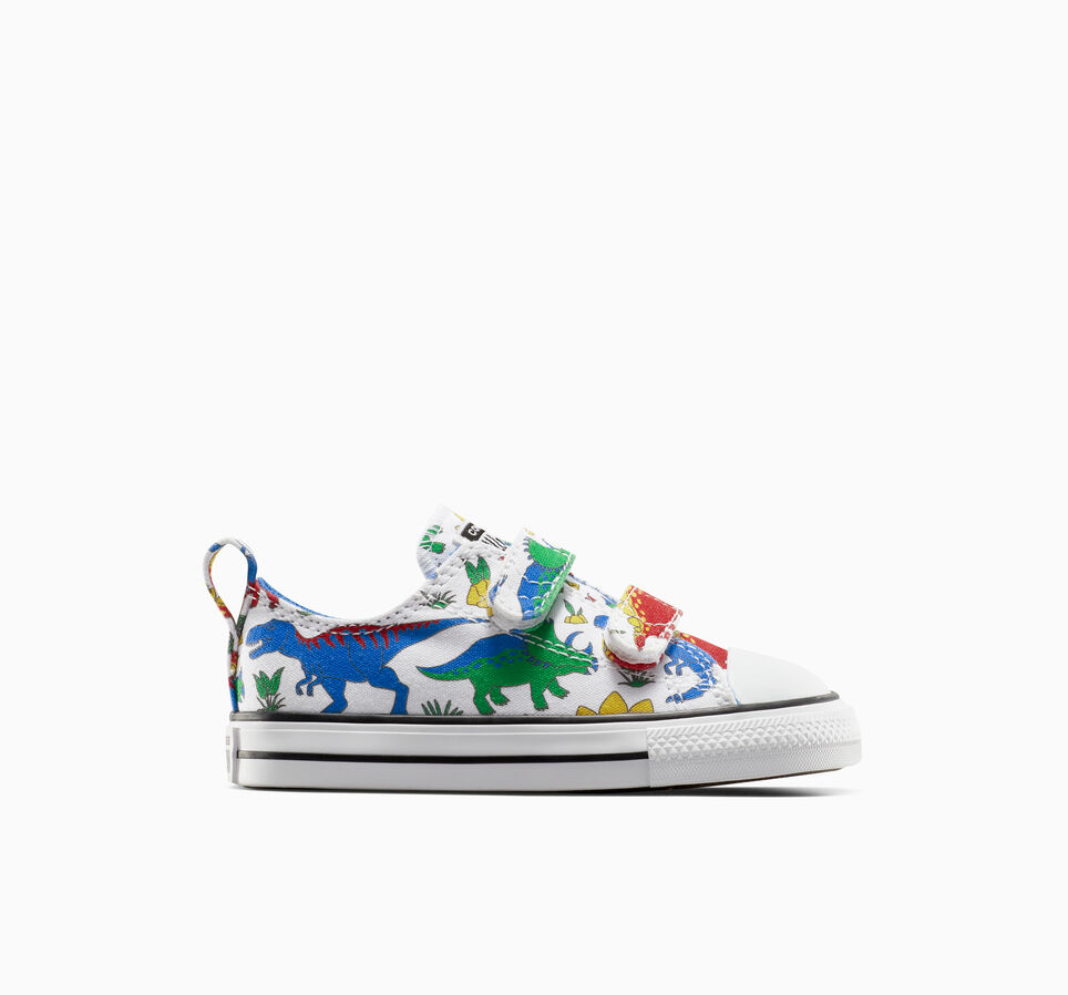 Chuck Taylor All Star Dino Party Easy On White/Totally Blue/Enamel Red