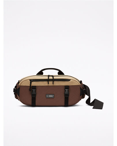 Utility Sling Pack Nomad Khaki/Brazil Nut, Front View