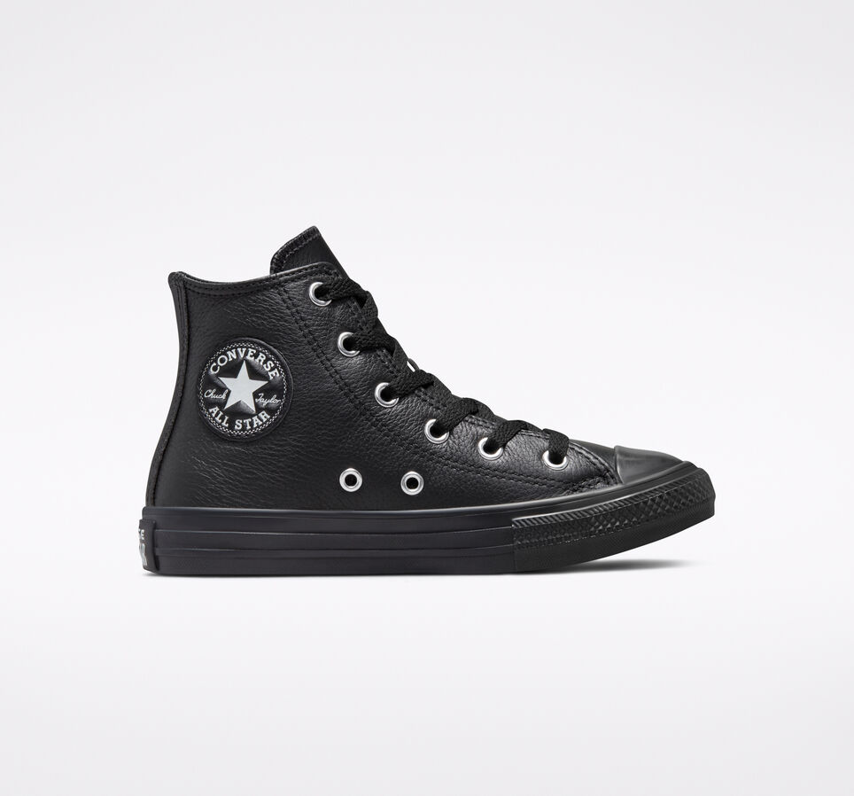 Chuck Taylor All Star Leather Black/Black/Black