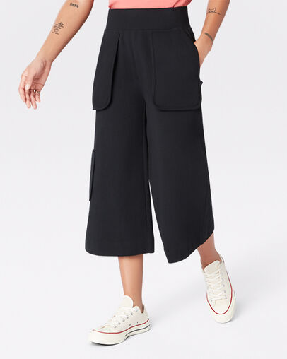 7/8 Cargo Knit Pant Converse Black, Front View