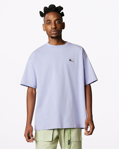 Chuck Taylor Sneaker Patch Crew Neck T-Shirt Serene Sapphire, Front View