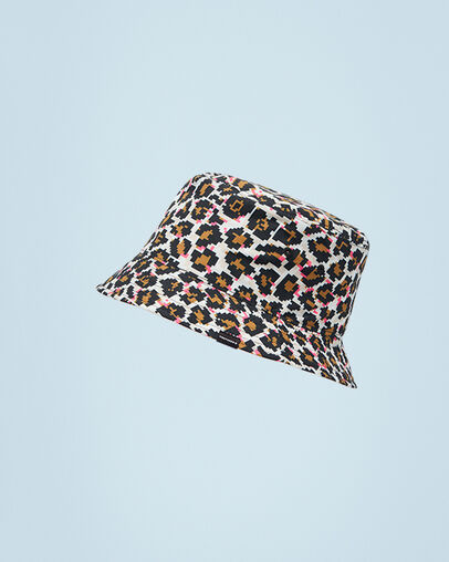 Bob r&eacute;versible L&eacute;opard digi/Mousse rose, Front View