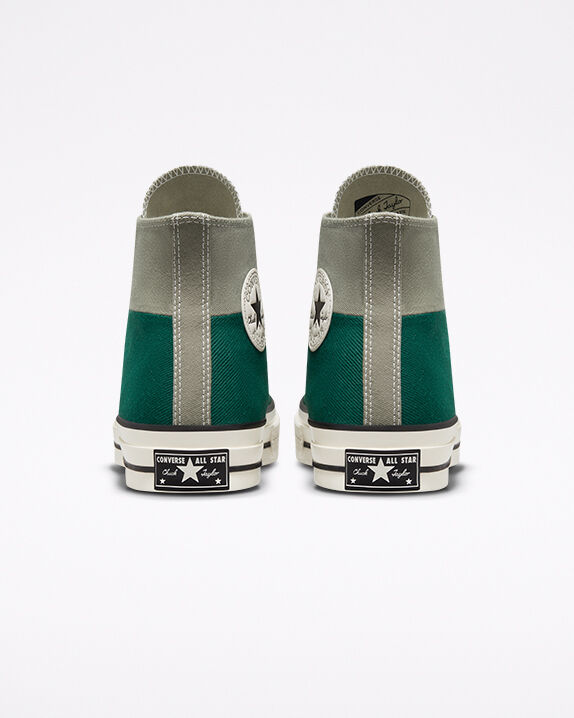 green khaki converse