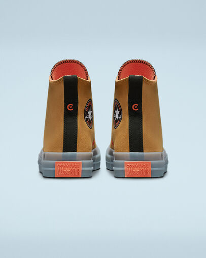 Chuck Taylor All Star CX Fleece Lined Wheat/Black/Wild Mango, Heel View