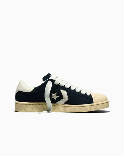 Converse x GOLF le FLEUR* Pro Leather Black/Pristine/Banana Crepe, Outer Side View
