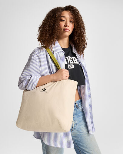 Star Chevron Canvas Tote Bag Tela non tinta/Foresta magica