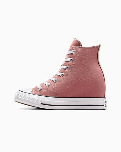 Chuck Taylor All Star Wedge Platform Light Saddle/White/Black, Inner Side View