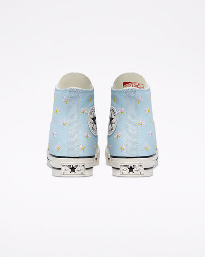 grey floral converse