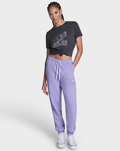 Retro Chuck Taylor Patch Joggers Very Peri Purple, Detail View