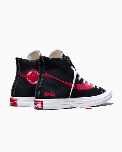 Converse x Coca-Cola Chuck Taylor All Star Black/Racing Red/White, Heel View