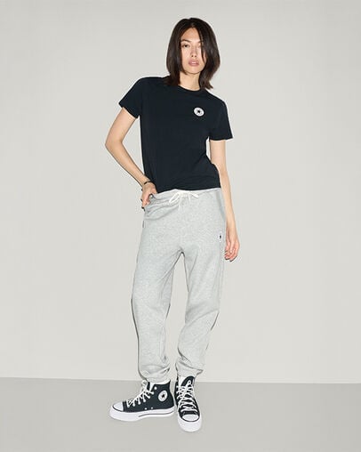 Retro Chuck Taylor Patch Joggers Vintage Grey Heather, Detail View