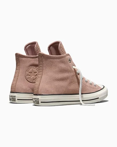 Chuck Taylor All Star Crocodile Dried Earth/Egret/Black, Heel View