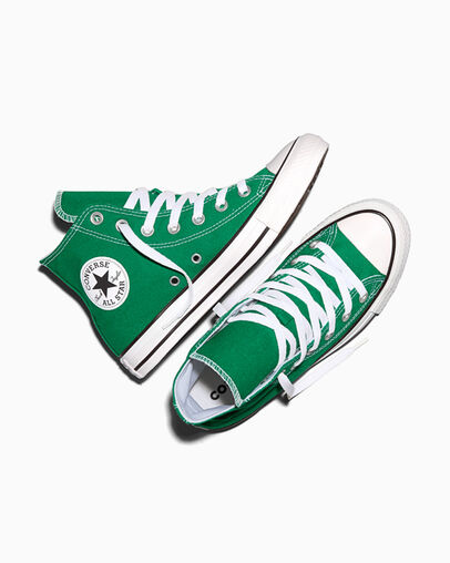 Chuck Taylor All Star Verde Amazonas/Blanco/Blanco, Angled View