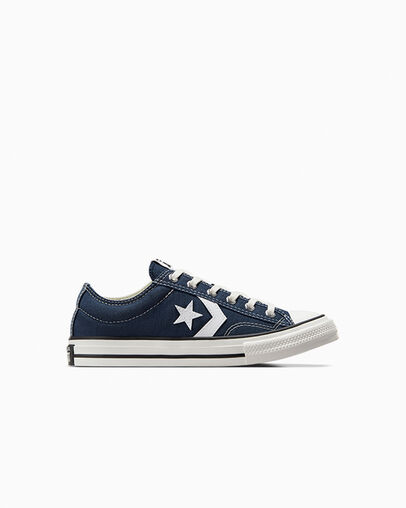 Star Player 76 Foundational Canvas Navy/Vintage White/Egret, Outer Side View