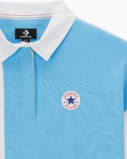 Retro Rugby Shirt Converse Light Blue