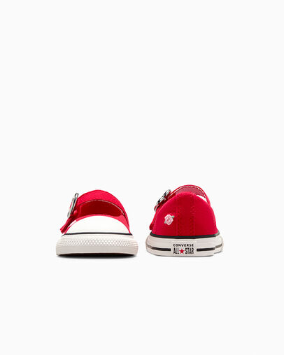 Chuck Taylor All Star Dainty Mary Jane Valentine's Day Easy On Red/Lt Jellyfish Jitter, Heel View