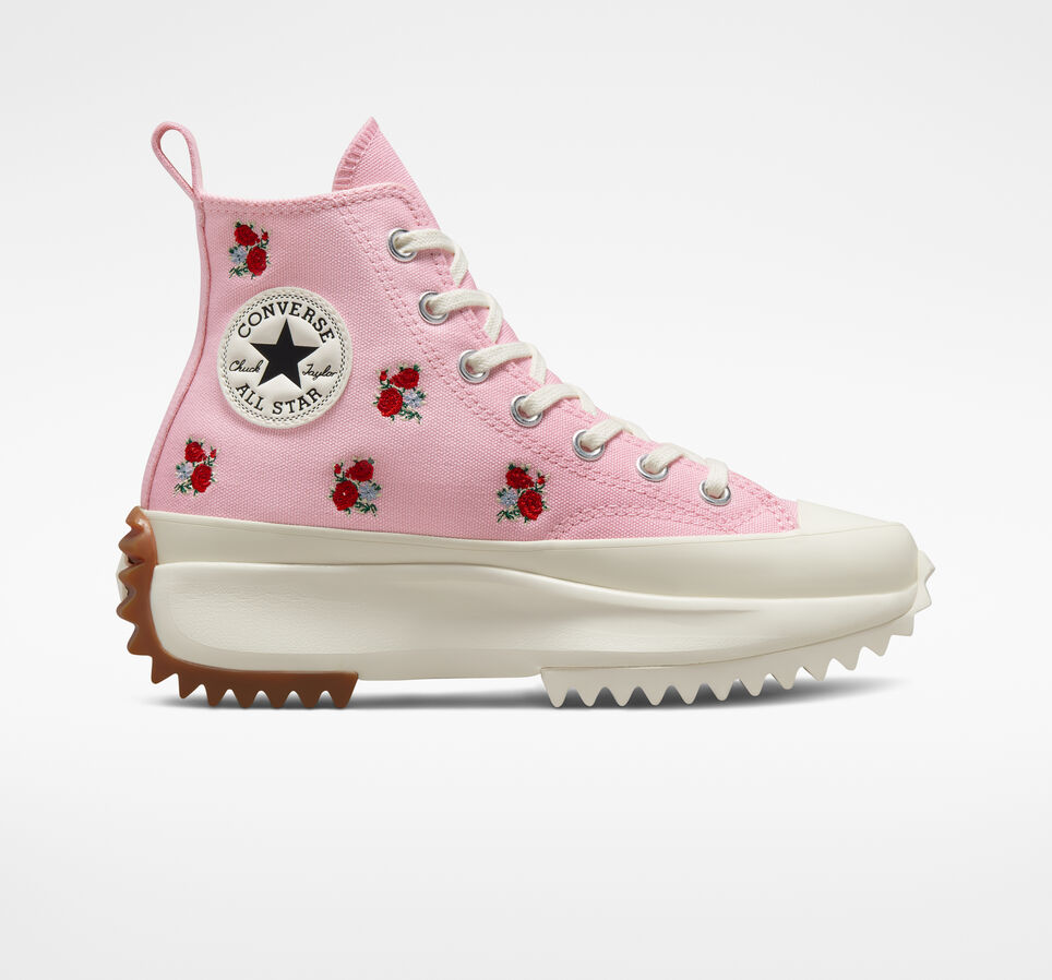 Converse Run Star Hike Platform Embroidered Floral