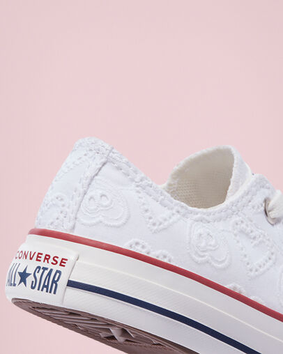 Love Ceremony Chuck Taylor All Star Blanco/Blanco vintage/Multicolor, Detail Angle View