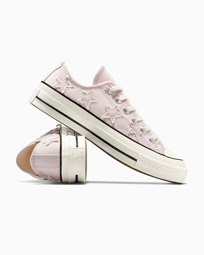 Chuck 70 Archive Stars Shy Flamingo/Egret/Black, Detail Angle View